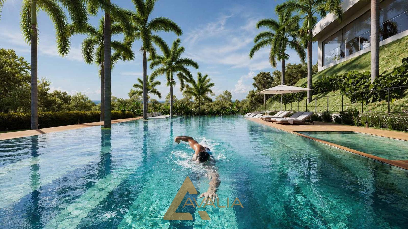 Piscina com raia de 25m